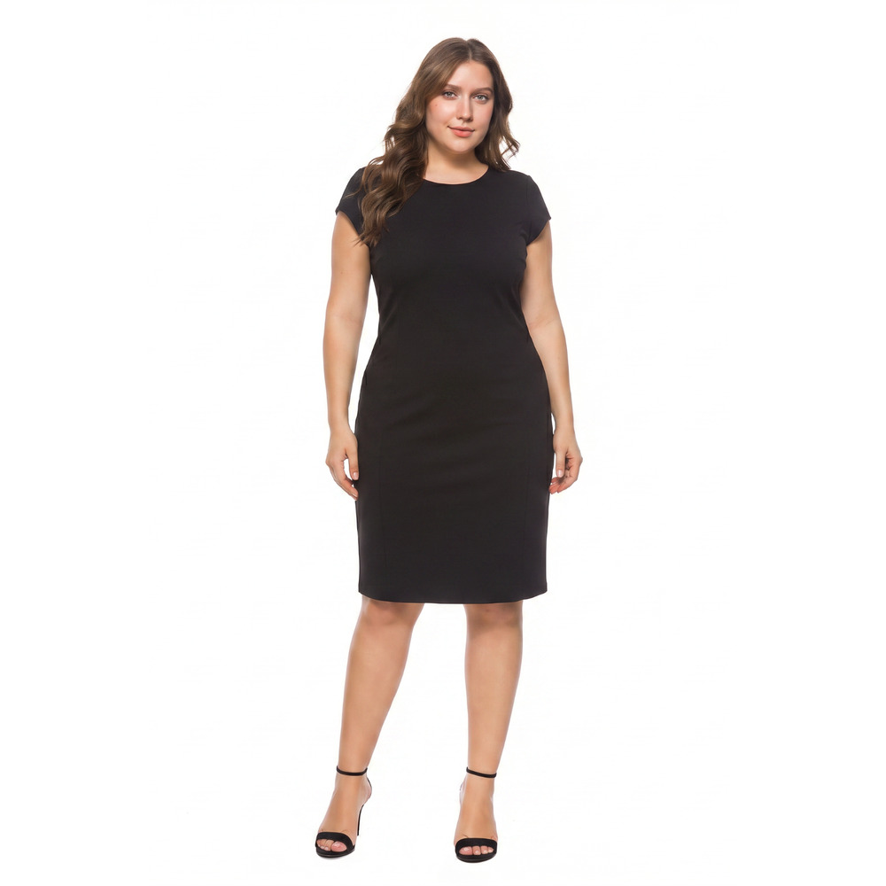 Lafayette 148 Dress 12 Blue Sheath Ponte Stretch Career Minimalist Classic